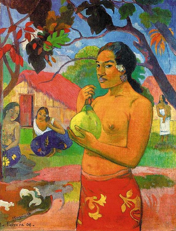 Paul Gauguin Woman Holding a Fruit china oil painting image